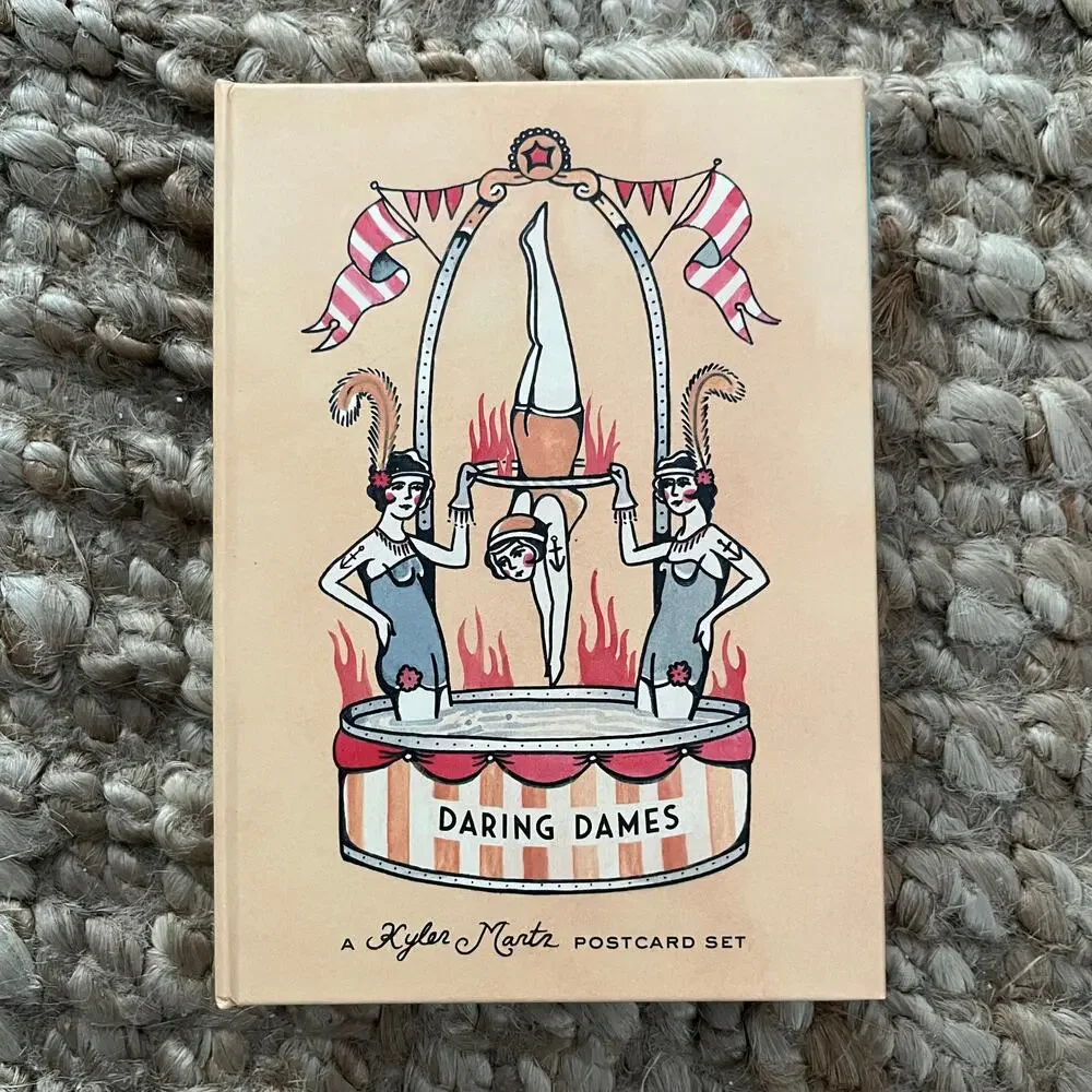 Kyler Martz Daring Dames Postcard Set 32 Postcards Sasquatch Books NWT Art